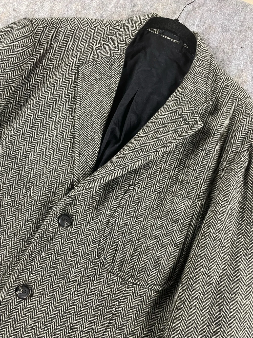 American Living Wool Herringbone Classic Quiet Luxe Career Blazer Sport Coat XXL